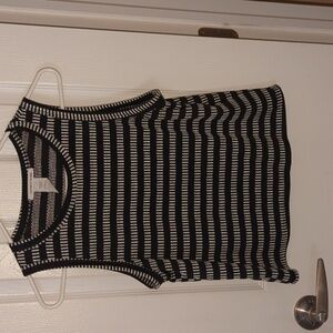 Black and white tank top